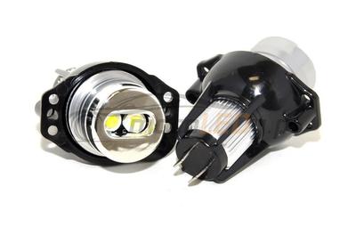 12W LED Ring Light Bulb Compatible with BMW E90, E91 Set of 2, 12V Off-Road