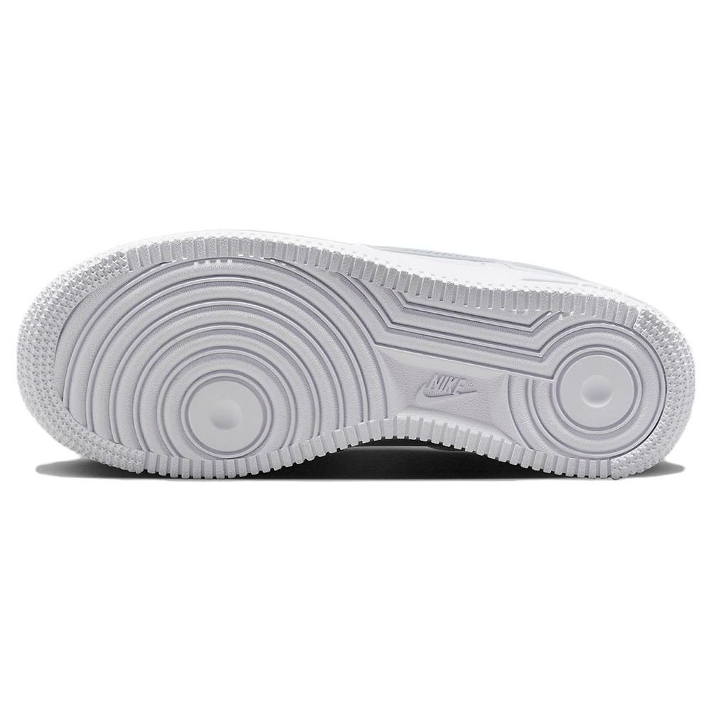 Nike Air Force 1 GS Cut Out Swoosh - White Photon Dust Kids Sneakers FQ2413-100