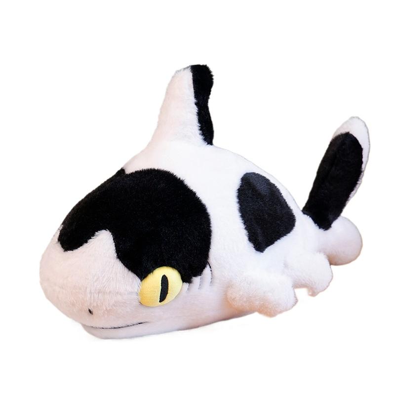 Sharkitty Stuffed Animal Toys Shark & Cat Combine Plush Toys Cow Shark Sleeping Pillow Cushion Plush Dolls Birthday Gifts Kids