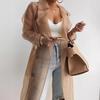 Spring/Summer Solid Loose Thin Sleeves Lantern Sleeve Cardigan Long Shirt Outerwear
