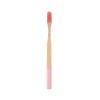 Custom Logo and Packaging Color Painted Round Handle Adult Soft Bristle Eco Biodegradable Bamboo Toothbrush