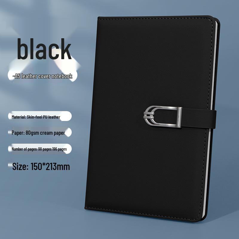 Business Office Buckle Notebook: Student Diary & Plain Homework Book
