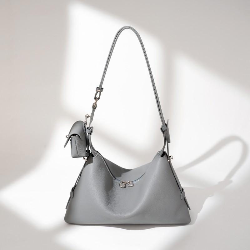 First Layer Leather Underarm Bag Casual New All-matching One-shoulder Commuting High-end Niche Handbag 2026