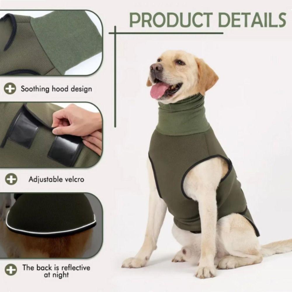 Reflective Dog Anxiety Vest Elastic Dog Soothing Clothes Dogs Calming Jacket  for Fireworks