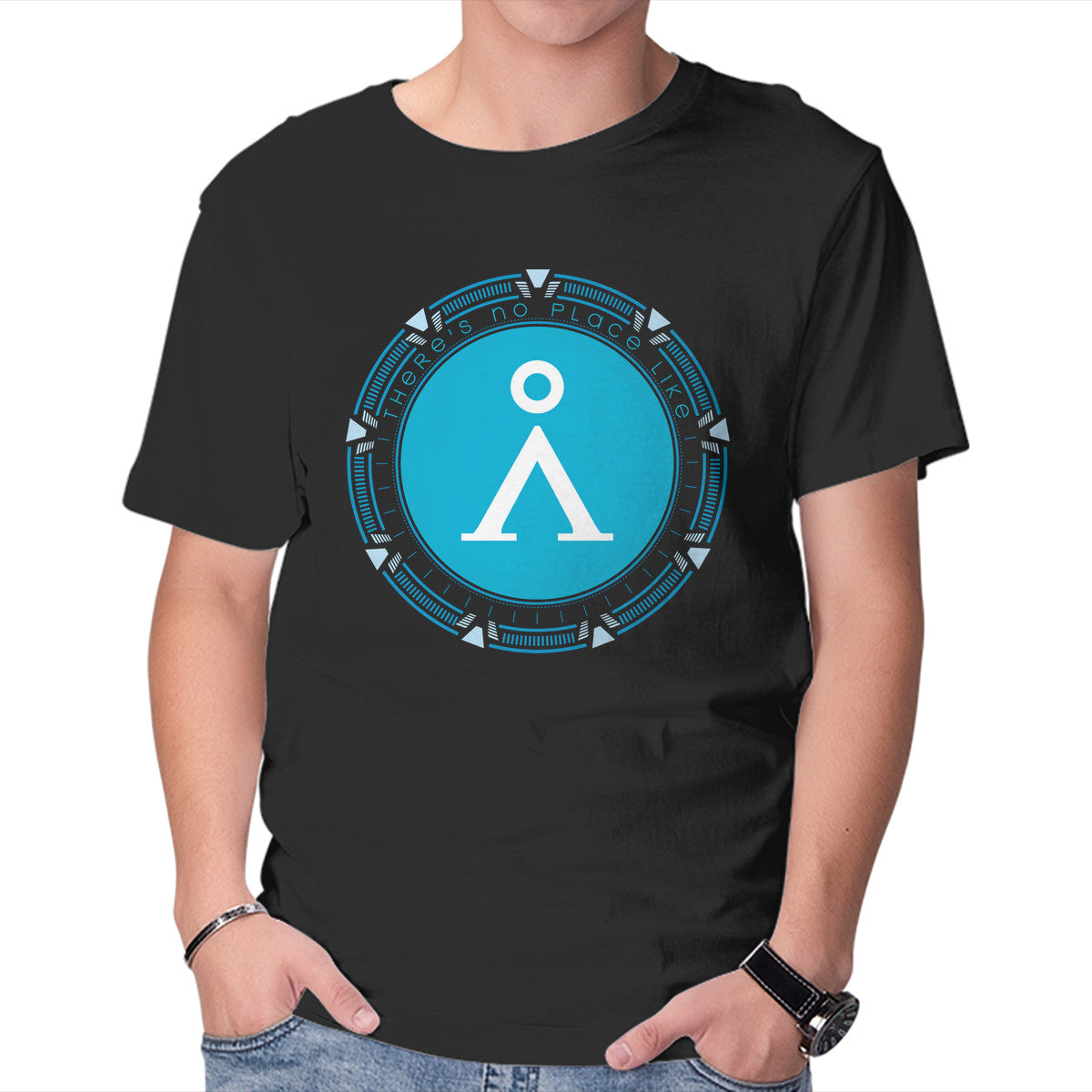 Unisex Crew Neck T-Shirt There s No Place Like Home Graphic Short Sleeve Casual Tee XXL