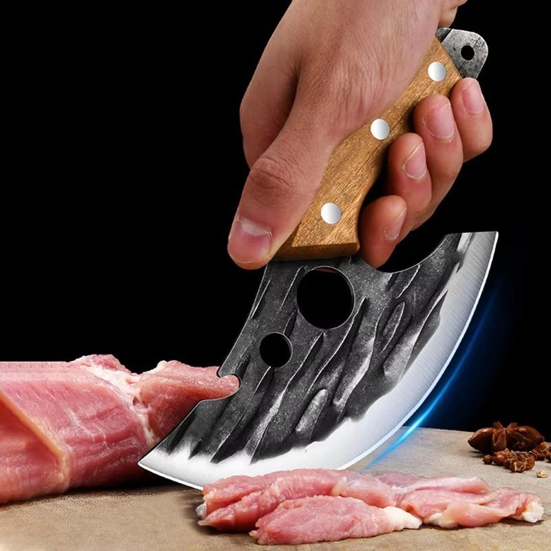 Kitchen Knife Stainless Steel Forged Knife Multifunctional Meat Cleaver Boning Knife with Bottle Opener Pocket Knife With Cover