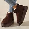 New Round Head Suede Sexy Comfortable Warm Casual Snow Boots Winter Thick-soled Walking Boots for Women