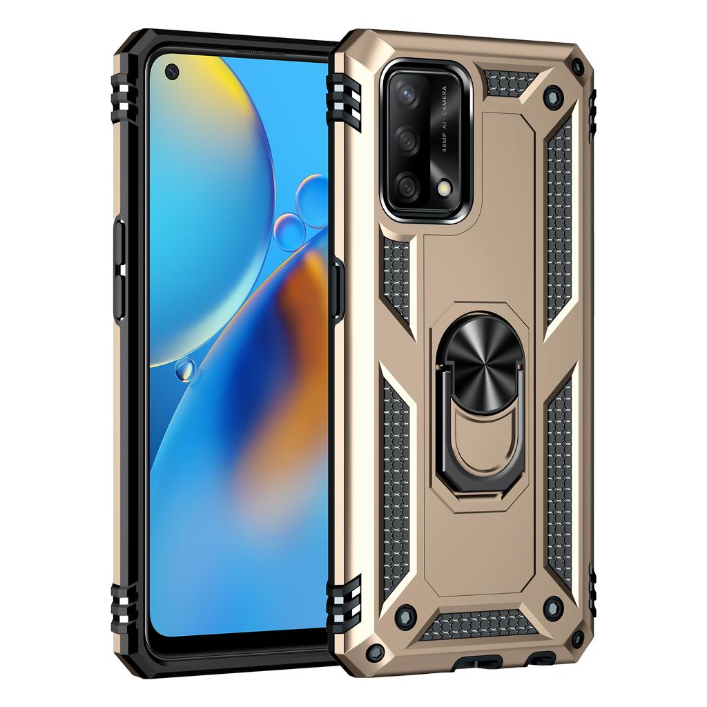 Shockproof Cover For Oppo A74 F19 Case Oppo A74 CPH2219 Ring Holder Phone Case For OPPO F19 A74 4G Funda OPPO F19 Coque Capa