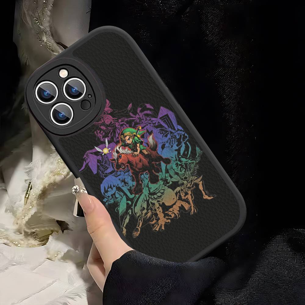 

Hot Game The Legend Of Zeldas Leather Phone Case For IPhone 16 14 15 Pro Plus 13 12 11 Pro Max Silicone Cover iPhone 16 pro