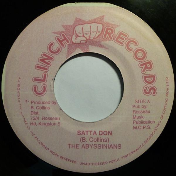 

7inch Record ABYSSINIANS / BONGO HERMAN - Satta Don / Thunder Storm Part 2 NONE Clinch Records Jamaica Reggae, Ska & Dub Used