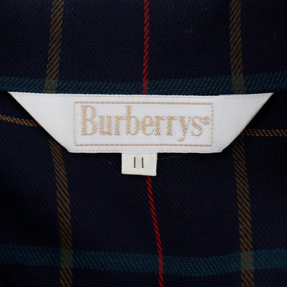 Burberrys Shirt & Skirt setup check vintage black/hair Women Used