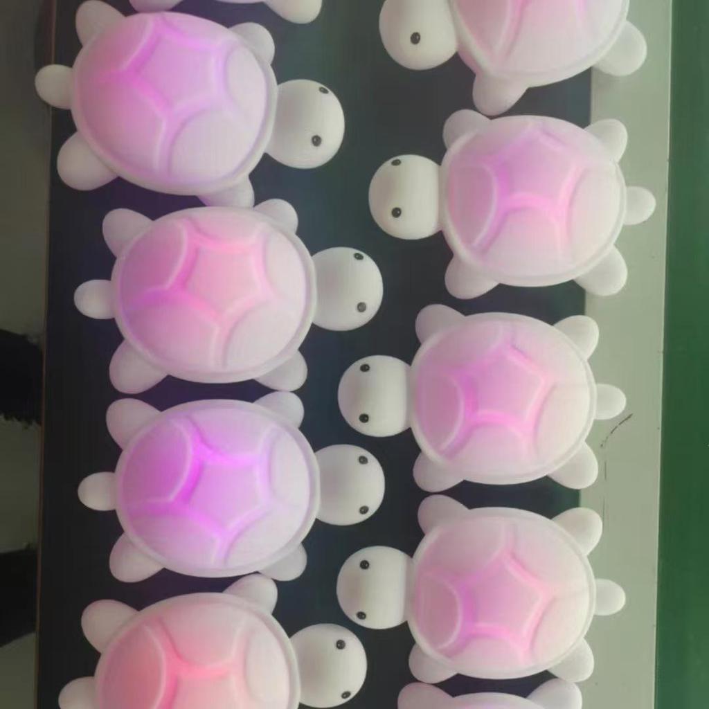 Turtle Silicone Night Light – USB Rechargeable, Cute Cartoon Design for Kids' Bedrooms