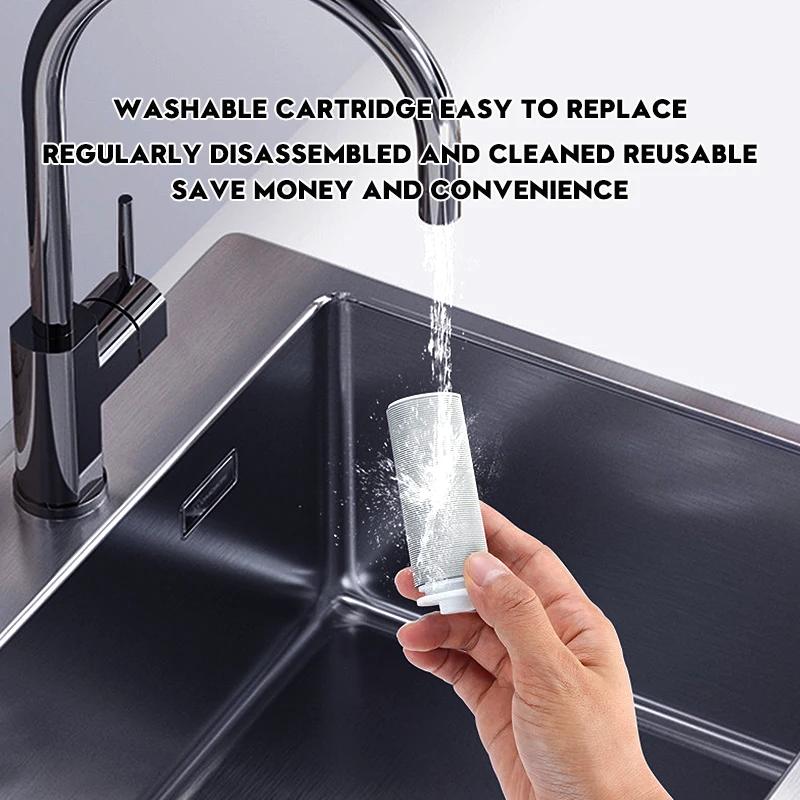 316 Stainless Steel Universal  Household Tap Inlet Front Filter Anti-Scale for Clean Drinking Water, Shower, Washing Machine