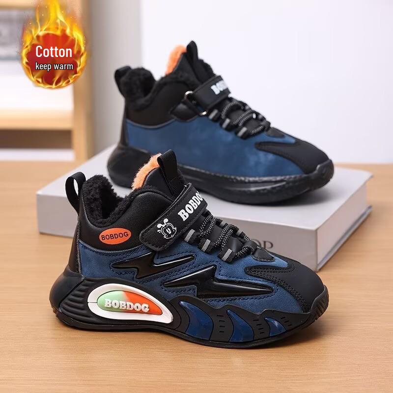 

Babu Dou Boys Winter 2025 Warm Cotton Sports Shoes for Medium & Large Kids 30 (Approx. 19.0cm)