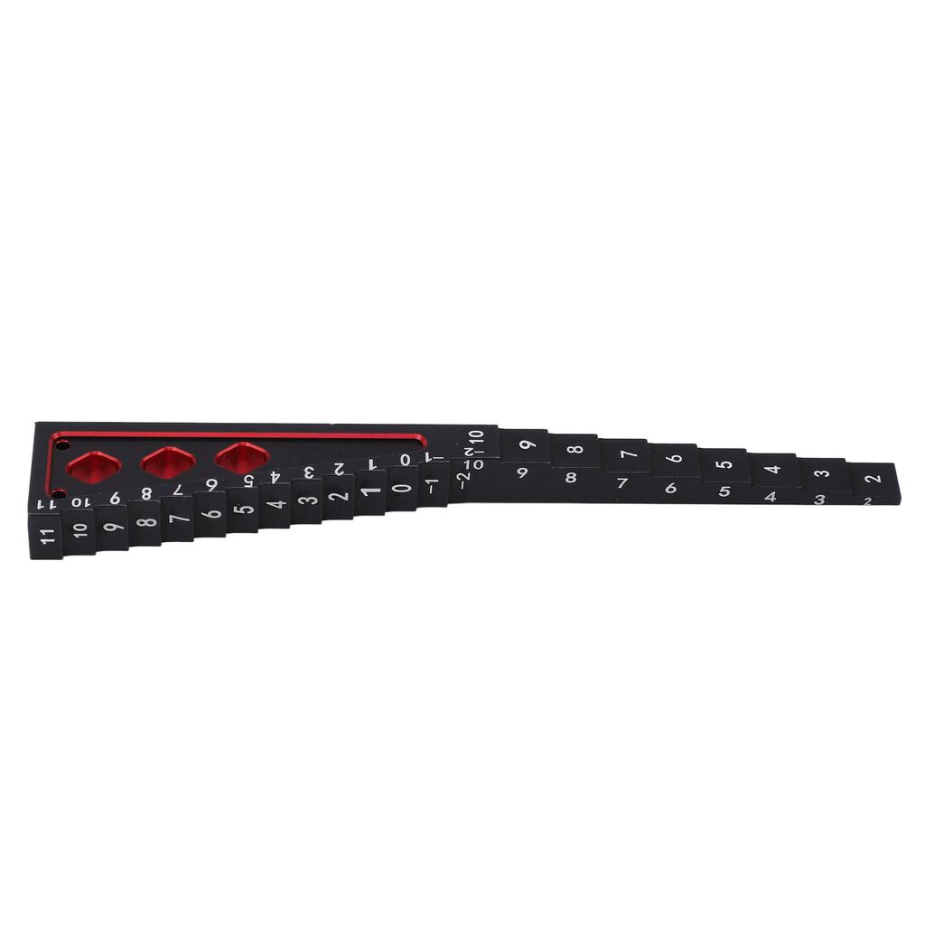 Ride Height Gauge Accurate Measurement Aluminum Alloy RC Height Measuring Ruler for 1Celsius8 1Celsius10 RC Car Chassis