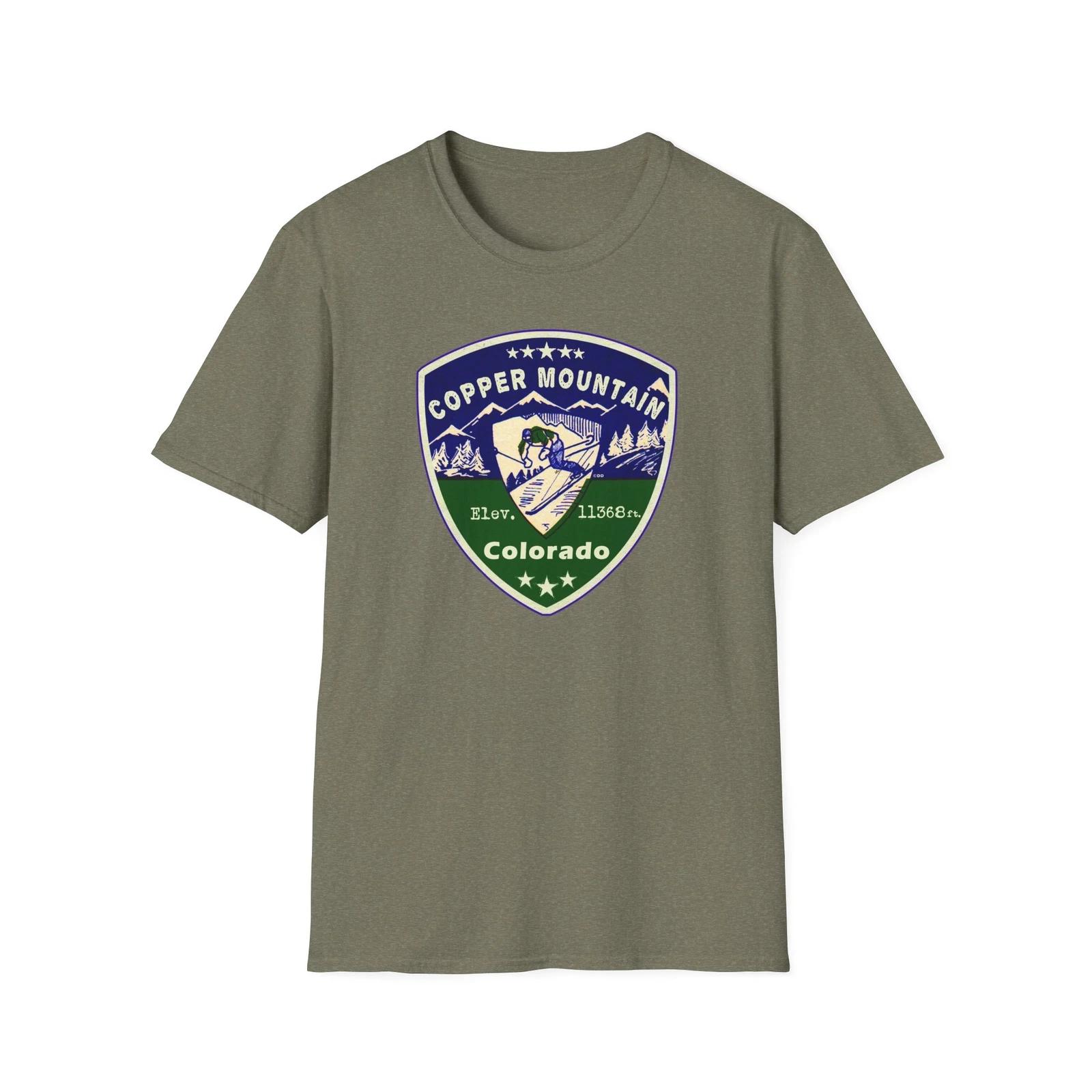 Copper Mountain Colorado Ski T-Shirt, Softstyle Unisex Tee, CO Skiing Souvenir S