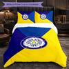 Leeds United Football Set Lenzuola 3 Pezzi Morbido Set Copripiumino con Federe Set Decorazione Camera da Letto per la Casa