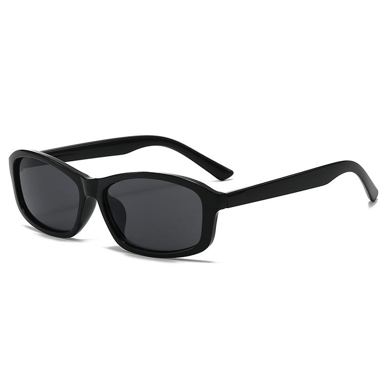 Retro Simple Square Full Rim Fashionable Sunglasses for Women Men Outdoor Sun Protection Vacation Driving Trendy Glasses