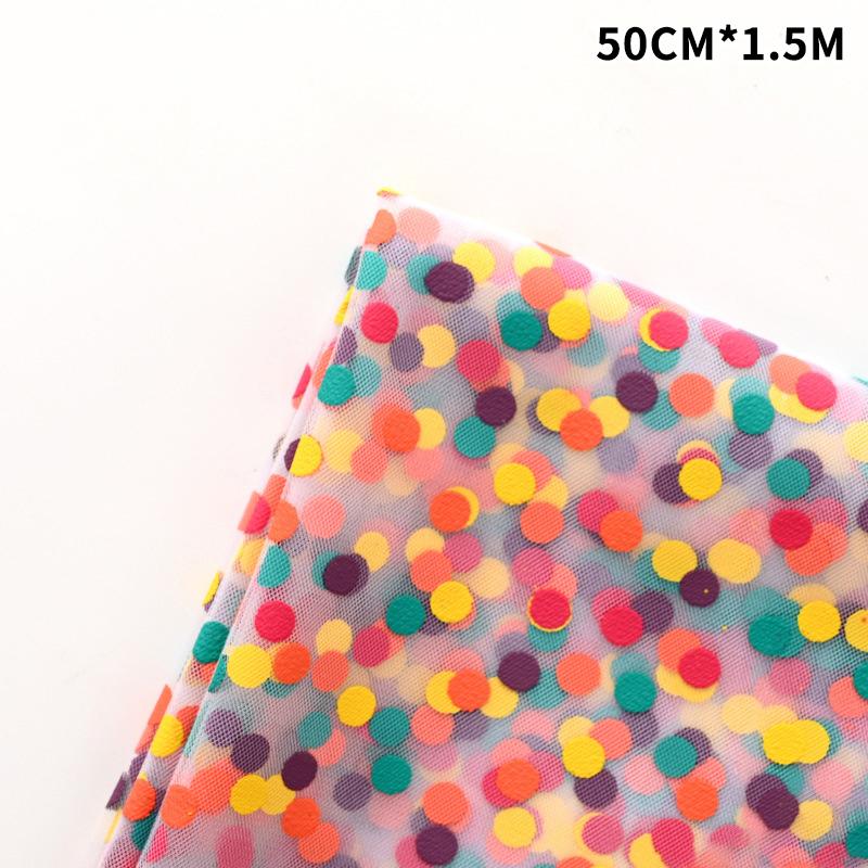 

Красочная сетка с точечным принтом, упаковочная бумага для цветов, упаковочная бумага для букетов, упаковочная бумага для украшения букетов ко Дню святого Валентина A1