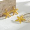 Exaggerated Boho Metal Big Starfish Star Pendant Choker Necklace Women Summer Punk White Chunky Chain Y2K Jewelry Accessories