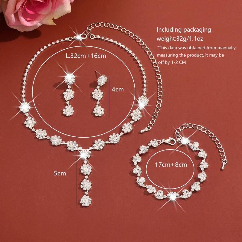 Beliebtes Schmuckset Halskette Ohrstecker Armband