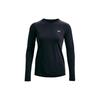 Training Graphic Crew Neck Printed Logo Long Sleeve T-Shirt Women Tops Night-Purple 1370761-590