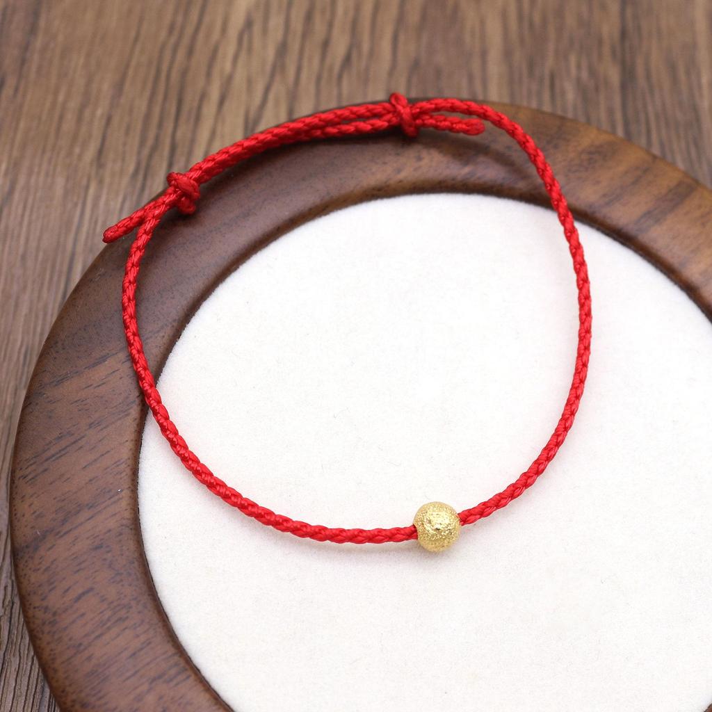 Zodiac Golden Bead Red String Bracelet: Classic, Versatile, Personalized Design for Women - New Year Style