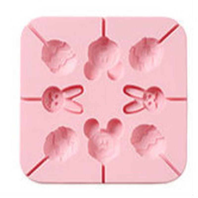 Silikon kalıp pişirme DIY aracı lolipop çikolata çocuk kare şeker kalıbı