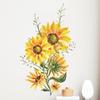 Painted Sunflower Wall Stickers Living Room Sofa Background Decoration Bedroom Home Decor Wall Beautification Stickers Wallpaper