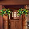 Cross-border Artificial Christmas Hanging Basket Wreath Holiday Decoration