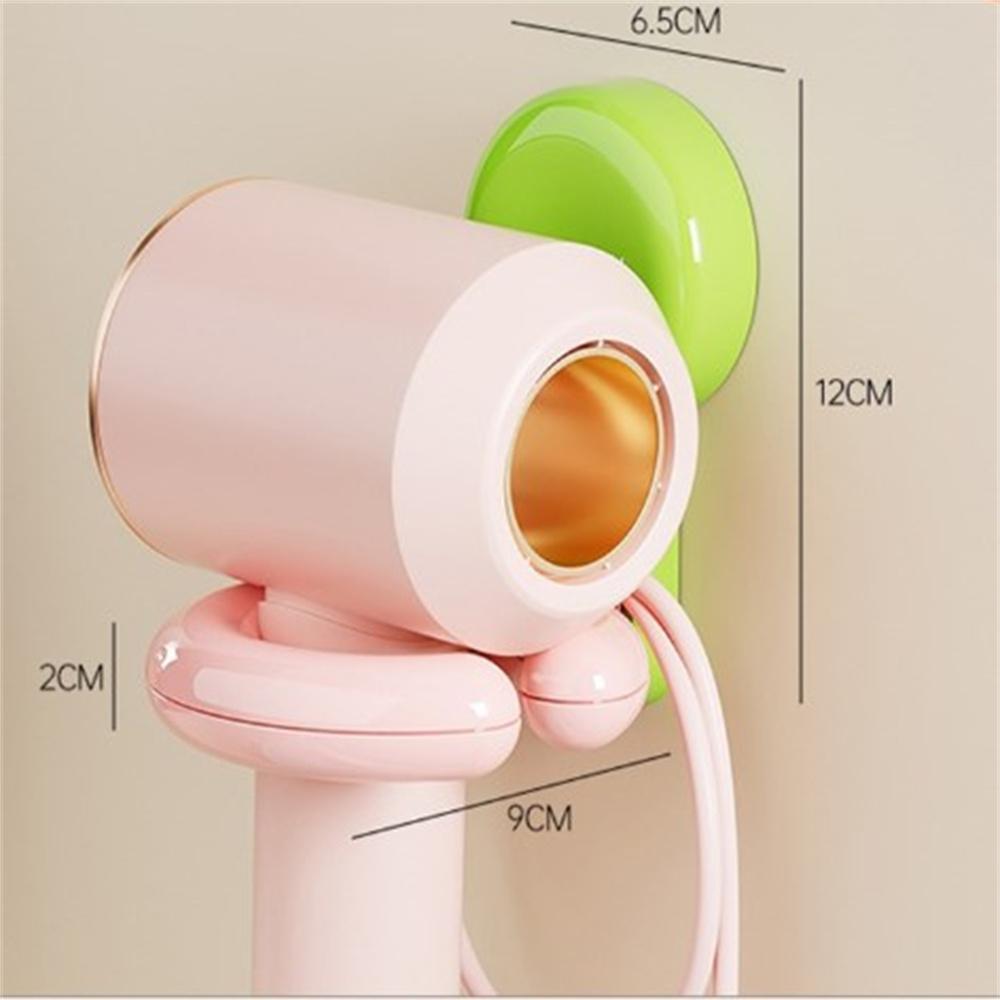 UFORU Wall-mounted hair dryer shelf Household bathroom punch-free portable sucker dopamine organizer