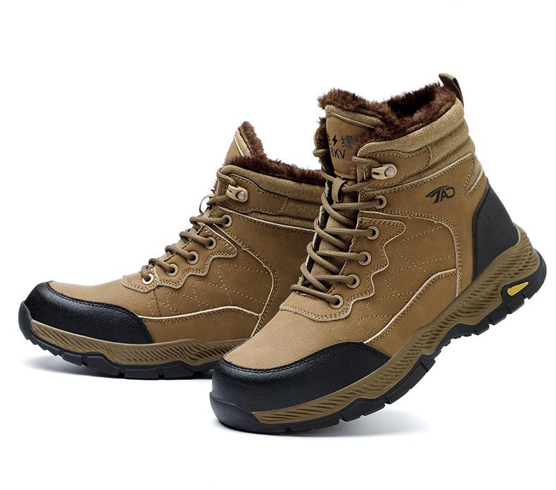 Customized Anti-Smash, Puncture-Resistant, Insulating 6kV, Fire-Resistant, Anti-Scald, Anti-Slip Rubber Sole, Thickened Warm Safety Shoes 46 коричневый