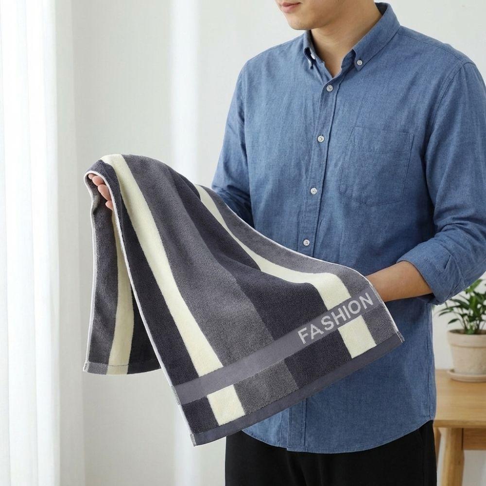 Cotton Absorbent Towel Thickened Terry Cloth Daily Use Facial Towel  Spa