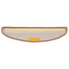Step Mats 30 pcs 56 x 17 x 3 cm Beige Semi Round