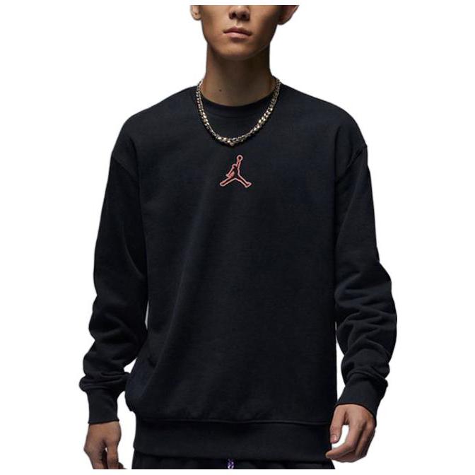 Jordan Felpa Girocollo con Stampa Logo Uomo Top Nero FV4018-010