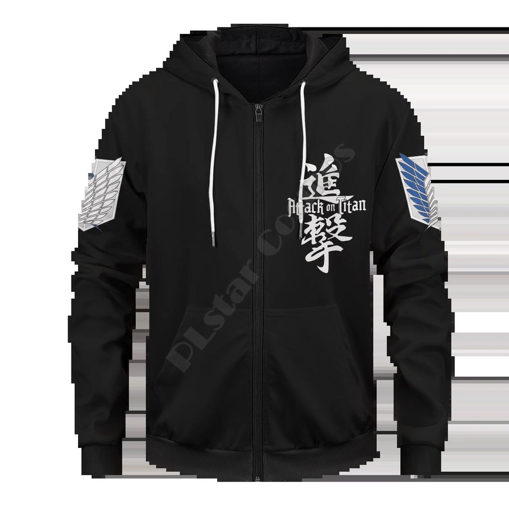 Men's Zipper Shirt Four Season Long Sleeve Cardigan Top 3D Digital Print Hoodie