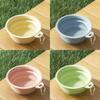 350ml/1000ml Collapsible Dog Bowl Outdoor Travel Pet Drinking Bowl for Dog Cats Folding Silicone Bowl Puppy Food Container