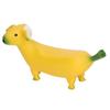 Banana Dog Sculpture Resin Funny Lovely Lightweight Banana Dog Art Decoration for Home Desktop L 20x9cm 7.9x3.5in