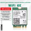 For Laptop Pc Wifi 6E  Ax210 Bluetooth 5.2 M.2 Wireless Card Ax210Ngw 2.4Ghz 5Ghz 6Ghz 5374Mbps 802.11Ax Ax200 Adapter