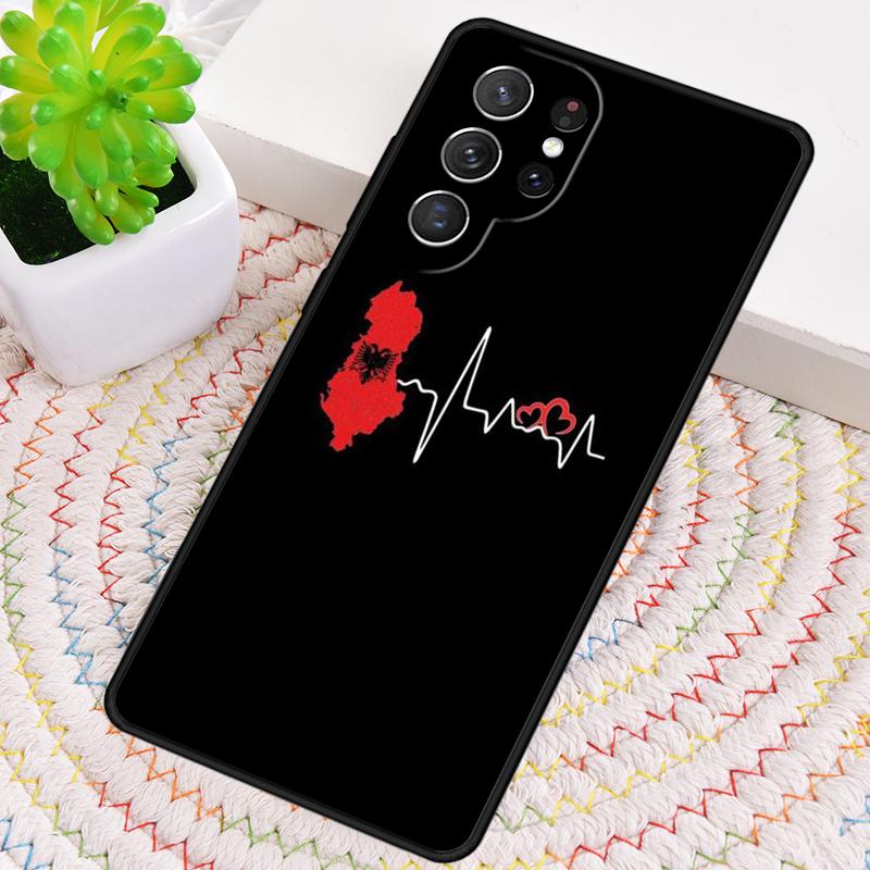 Albanian Flag Phone Case for Samsung Galaxy note 10 pro S26 Ultra S23 S24 FE S25 S21 S22 PLUS shockproof Cove