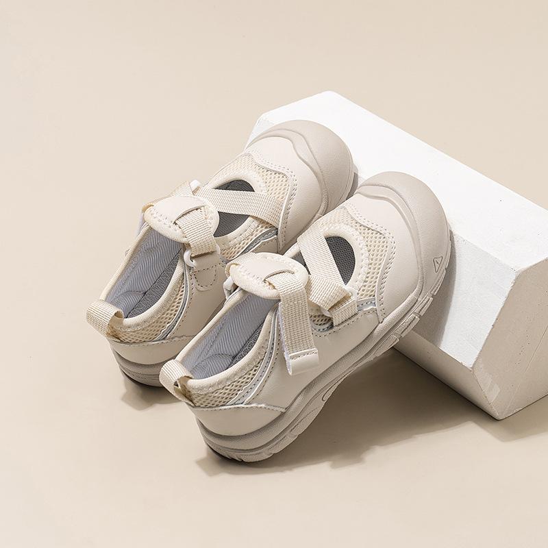 

Girls spring and summer new bag head sneakers 2025 fashion children s casual shoes single shoes buckle sneakers versatile 15