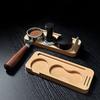 Natural Grinder Base Espresso Tamper Stand Solid Coffee Tamper Bases Wood Material Must Have Tool for Coffee Enthusiasts