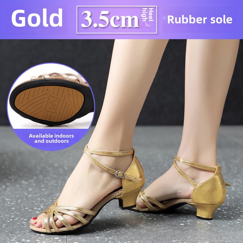 Dámské boty s měkkou podrážkou na latinskoamerické a čtvercové tance pro společenské tancování