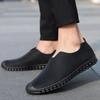 Fashion 2025 New Leather Men Loafers Stylish Summer Slip On Shoes Ultra-light Male Driving Footwear Moccasins Fashion Men Leather Shoes