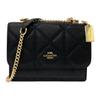 New COACH Klare Leather Trunk Bag, Messenger Bag, Crossbody Bag, Shoulder Bag Women's Black 91173-IMBLK