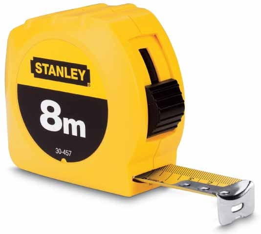 Stanley Rolling Tape 8M Plastic Body 1-30-457