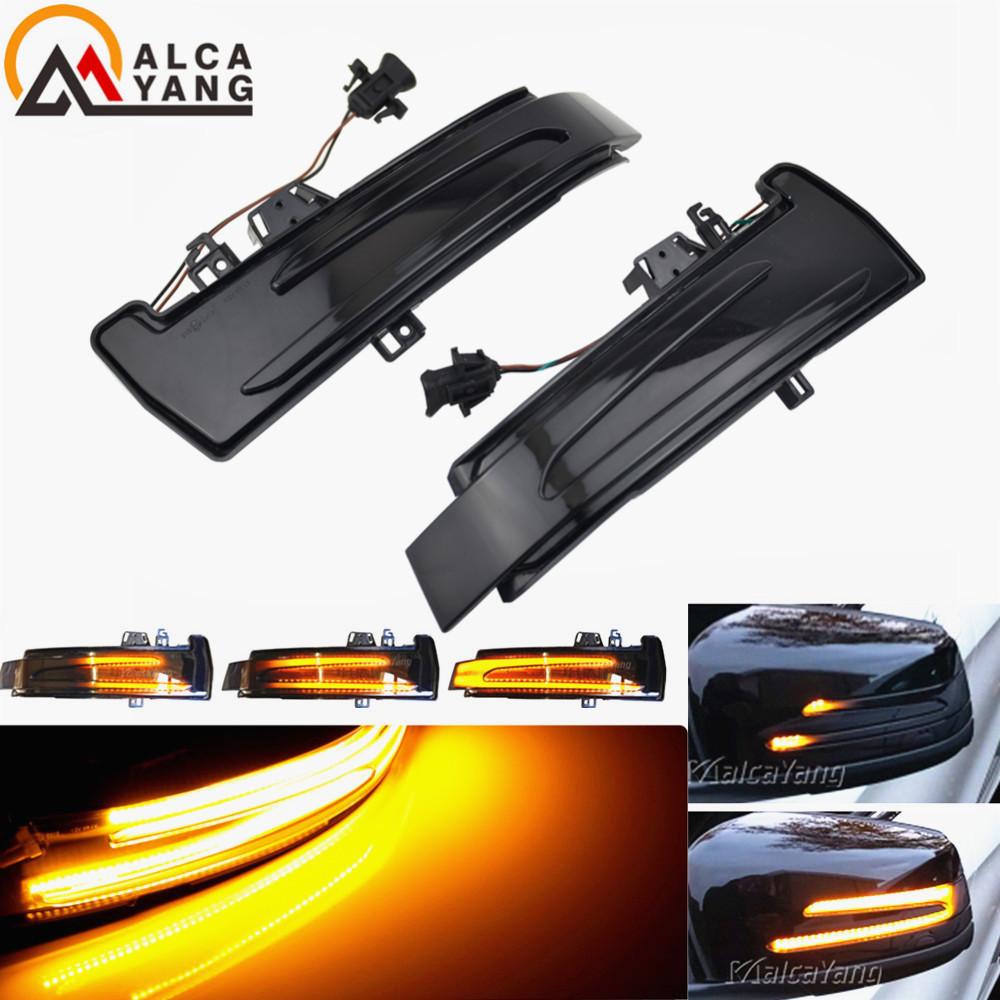 Dynamic Turn Signal LED Rearview Mirror Streamer Light For Mercedes Benz A B C E S CLA GLA GLK Class W176 W246 W212 W204 W221