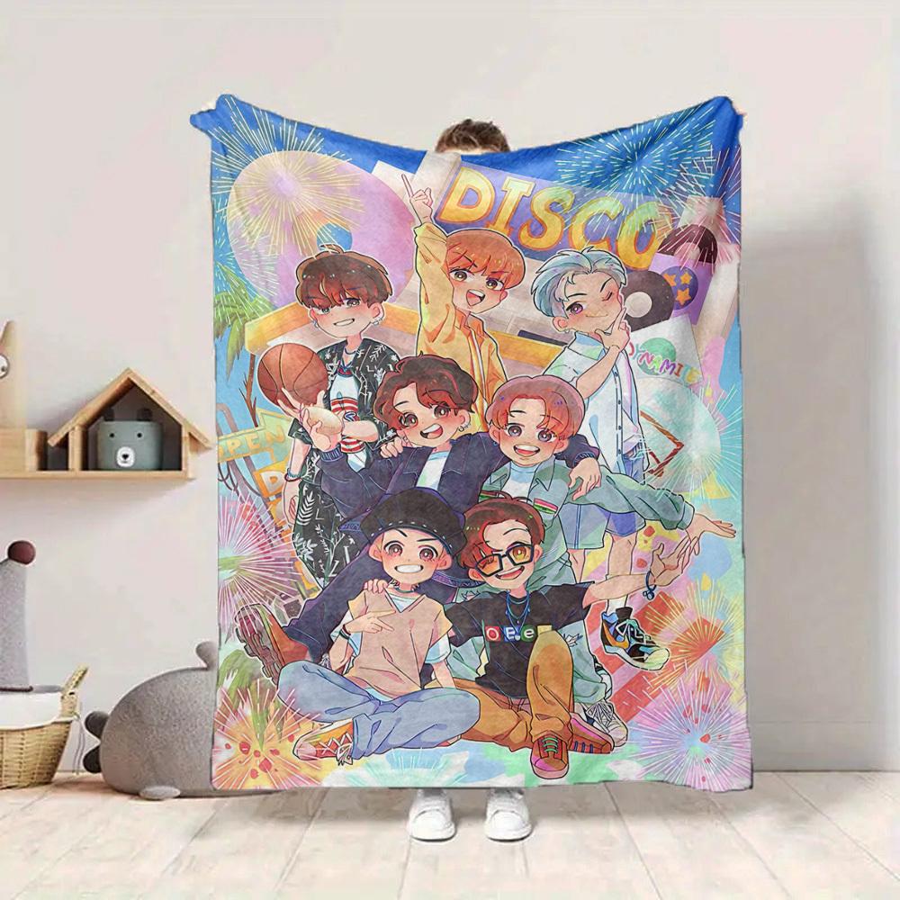 1pc TNT, Disco Party Flannel Blanket [Cozy Throw Blanket] For Sofa, Bed, Travel, Camping, Livingroom, Office, Couch, Chair, And Bed