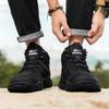 Warrior Casual Sports Fashion Versatile Trend Classic Durable Support Balance High-Top Hiking Shoes Men Hiking Shoes Black WXP(WZ)-265304