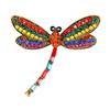 Retro Refined Brooches Insect Dragonfly Shape Colorful Shimmer Rhinestone Breastpin for Women Girls' Xmas Gift